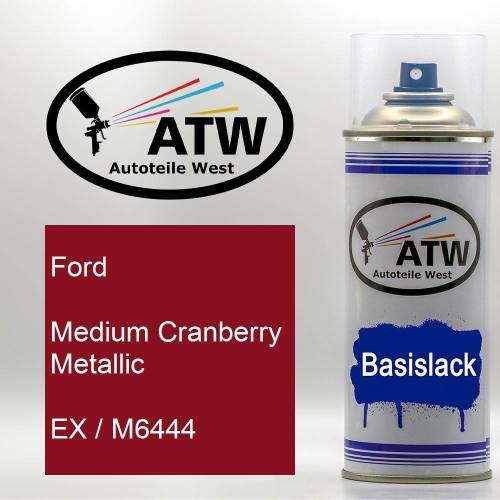 Ford, Medium Cranberry Metallic, EX / M6444: 400ml Sprühdose, von ATW Autoteile West.